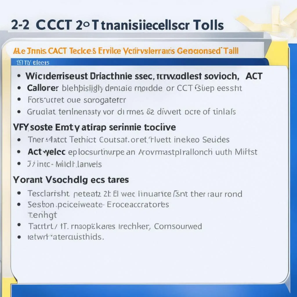 22 ACT Techniques and Tools