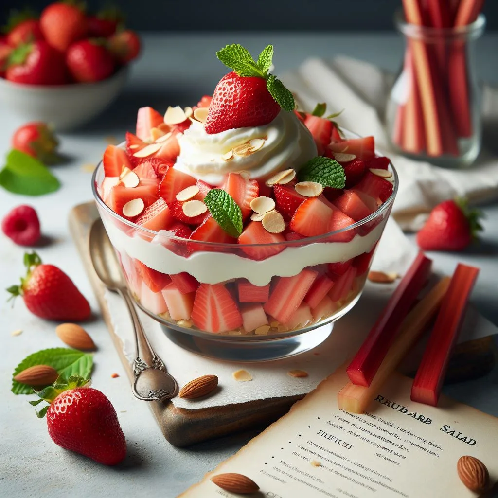 Strawberry Rhubarb Salad Recipe