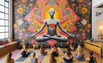 Inside Love Yoga, one of LA’s hippest yoga studios