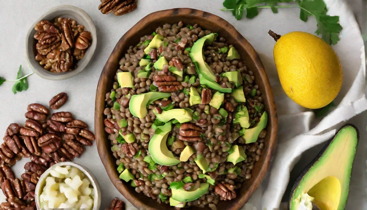 Recipe: Lentil Salad with Avocado and Pecans