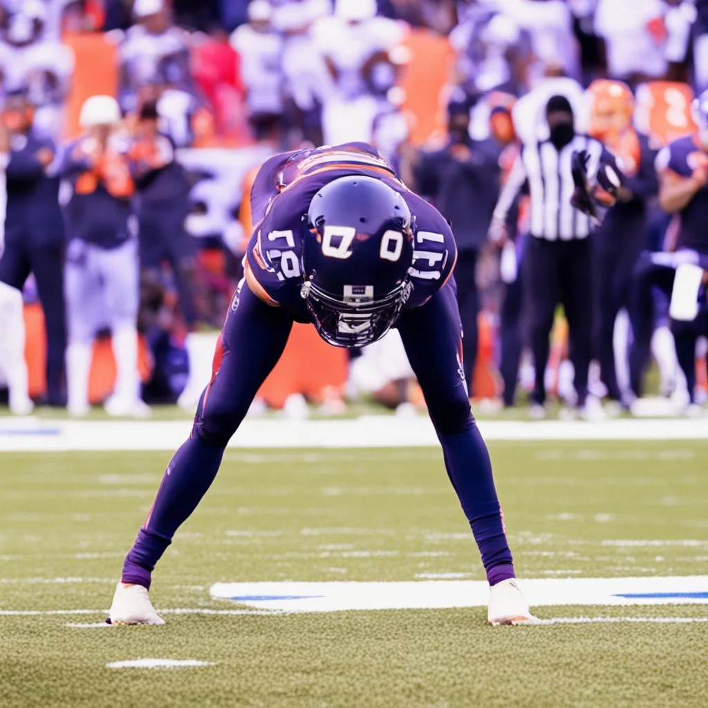 Watch This NFL Star Break into a Post-Touchdown Yoga Namaste Bow on Live TV