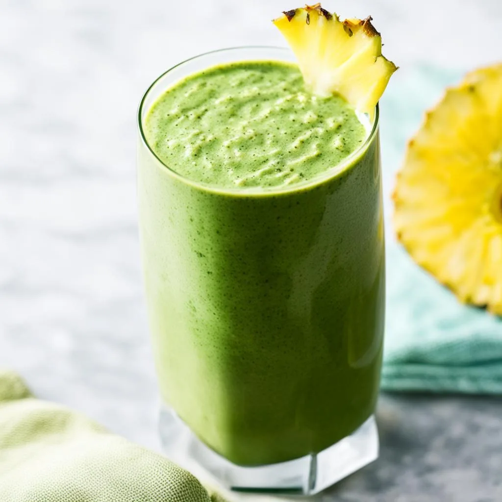 This Pineapple Green Dream Smoothie Only Looks High-Maintenance