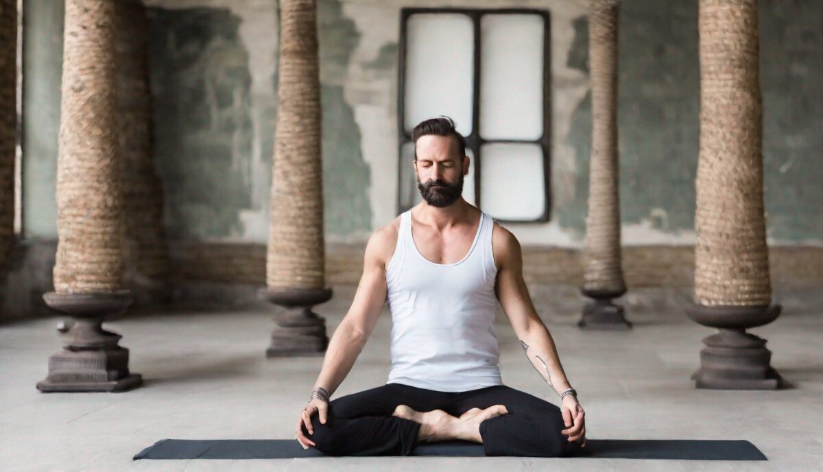 Why one photographer is showcasing men doing yoga