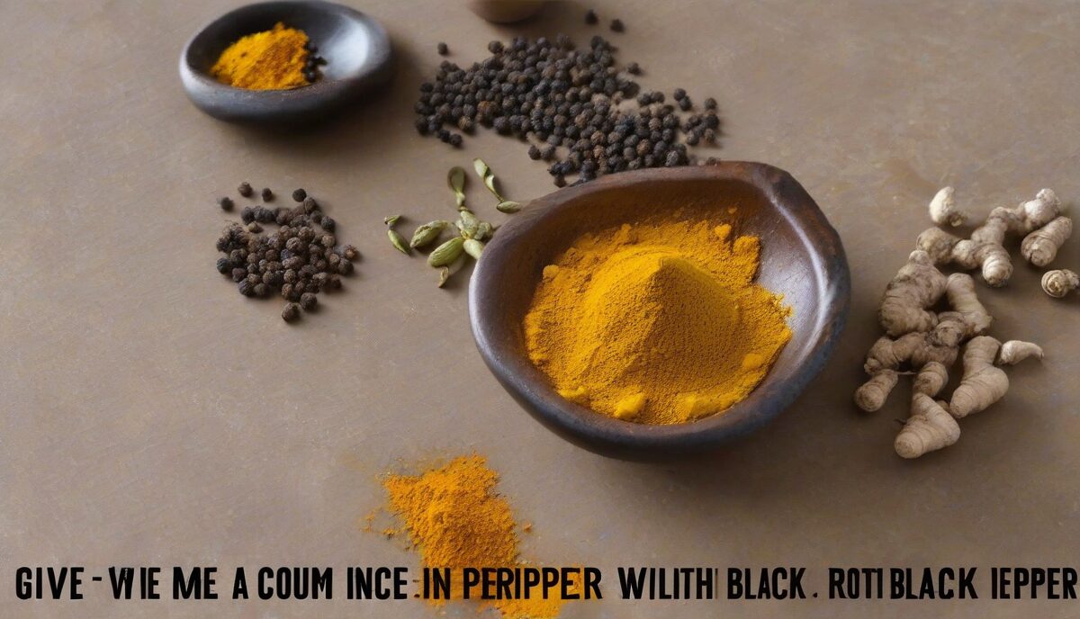 Combining Turmeric with Black Pepper