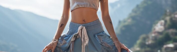 Harem pants are having a major moment in the yoga world