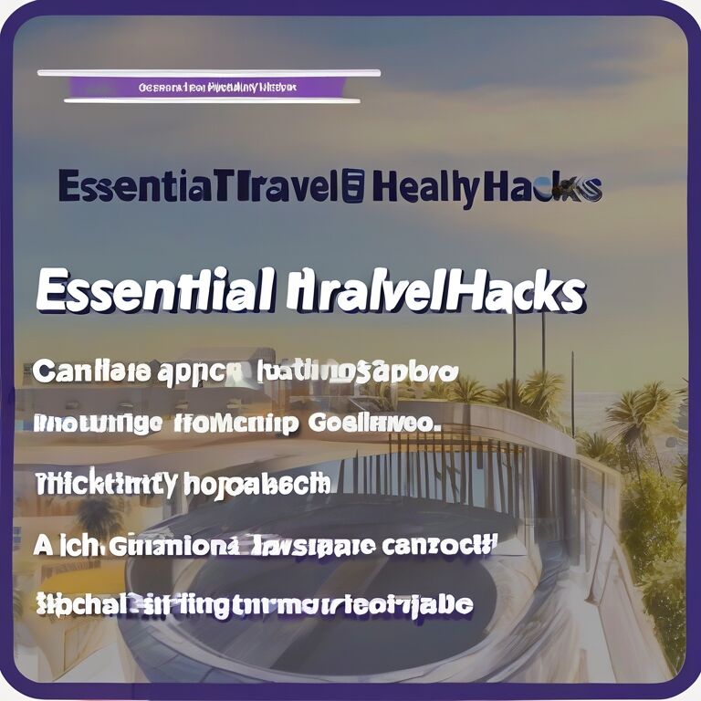 Essential Healthy Travel Hacks