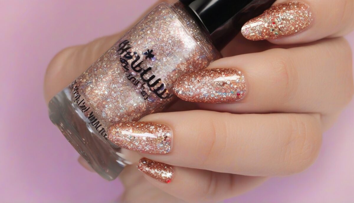 Holiday Glitter Nail Trends