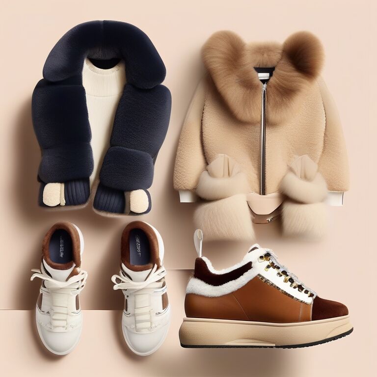 Shearling-Lined Sneakers Trend