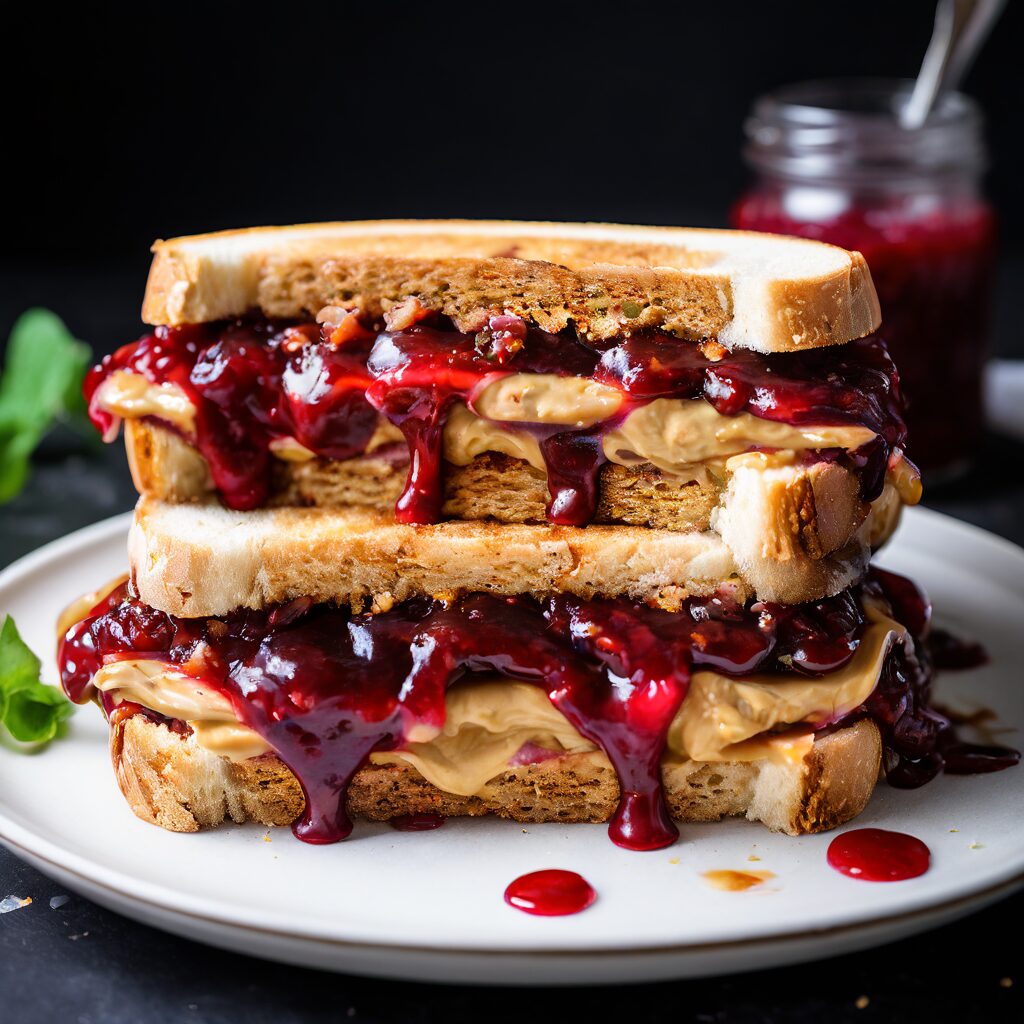 Perfect Healthy PB&J Sandwich