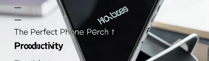Desk Setup Game-Changer: The Perfect Phone Perch for Productivity