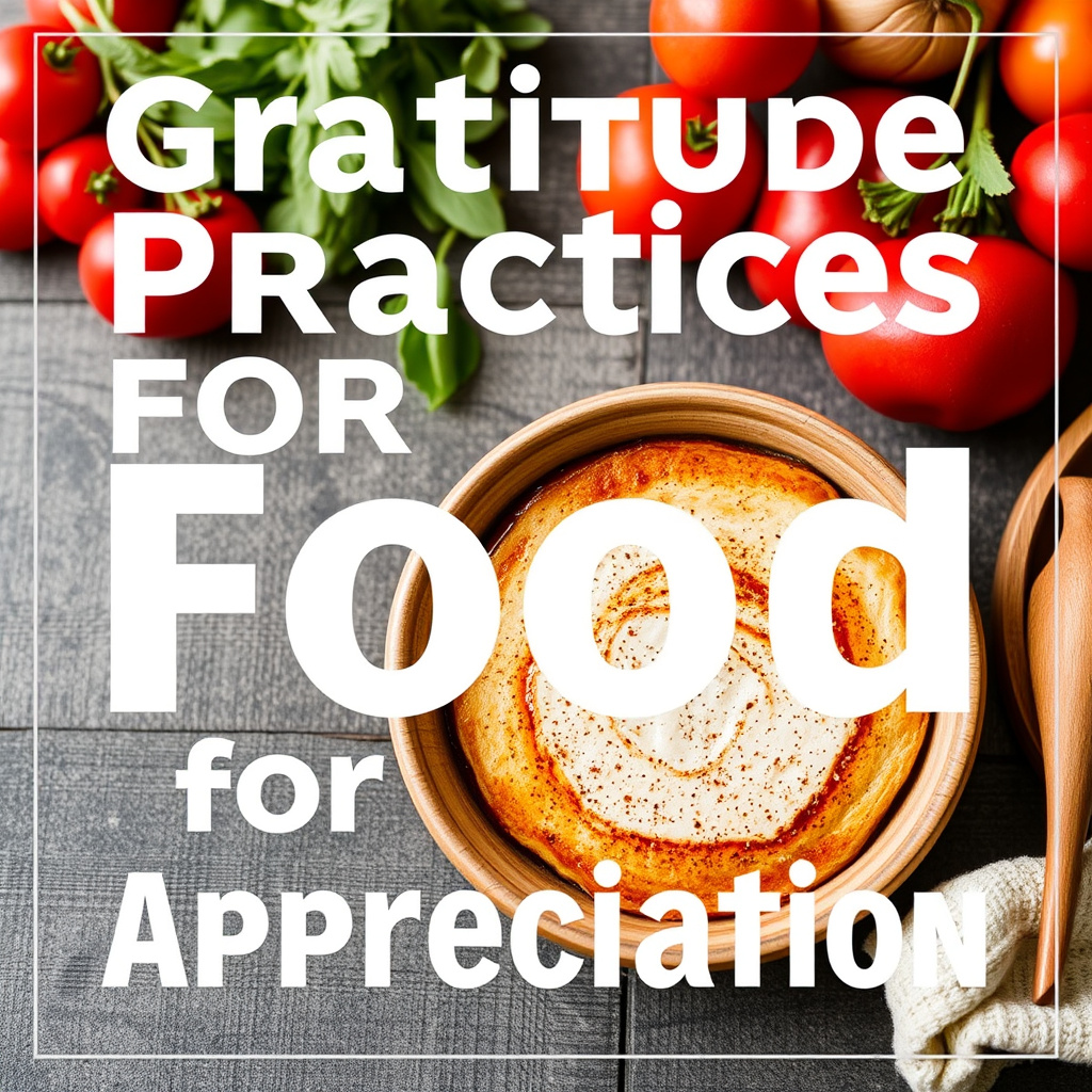 Gratitude Practices for Food Appreciation