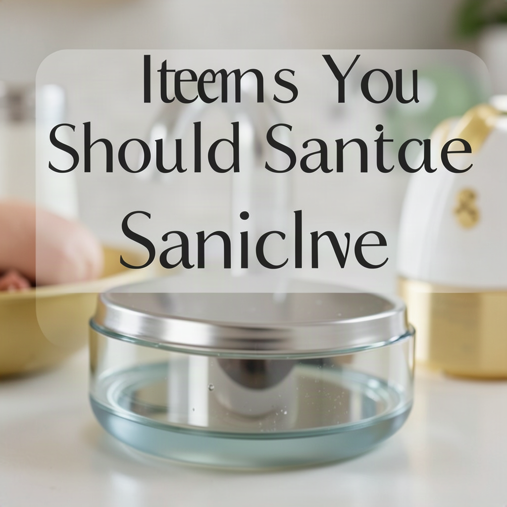Items You Should Sanitize
