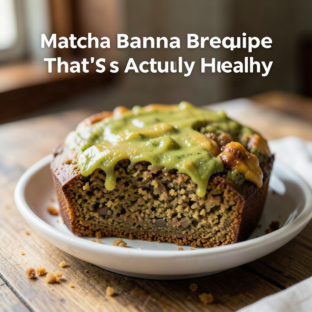 Matcha Banana Bread Recipe That’s Actually Healthy