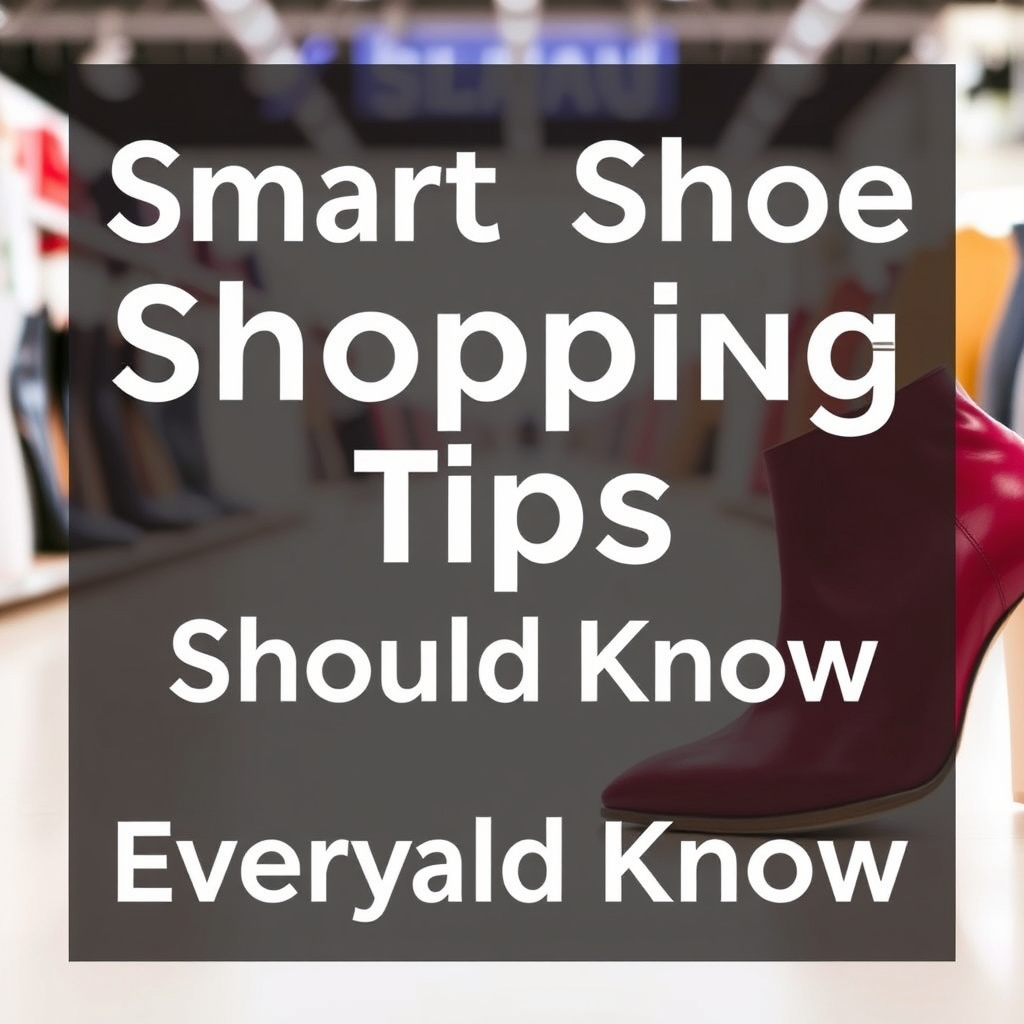 Smart Shoe Shopping Tips Everyone Should Know