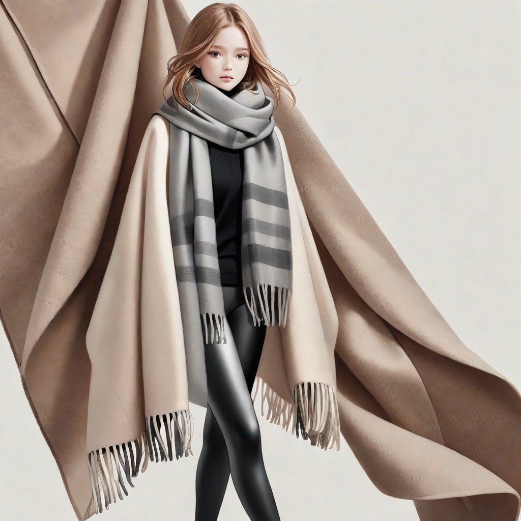 Stylish Blanket Scarves for Leggings