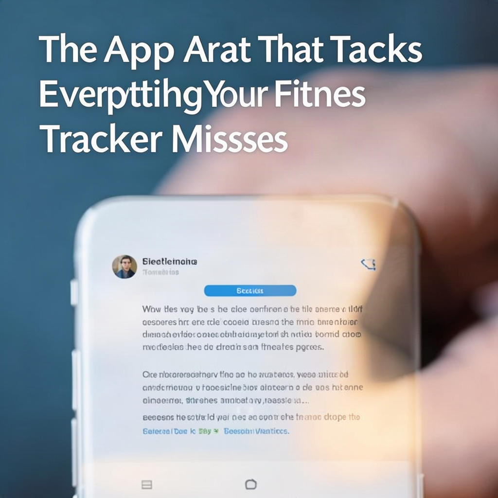 The App That Tracks Everything Your Fitness Tracker Misses