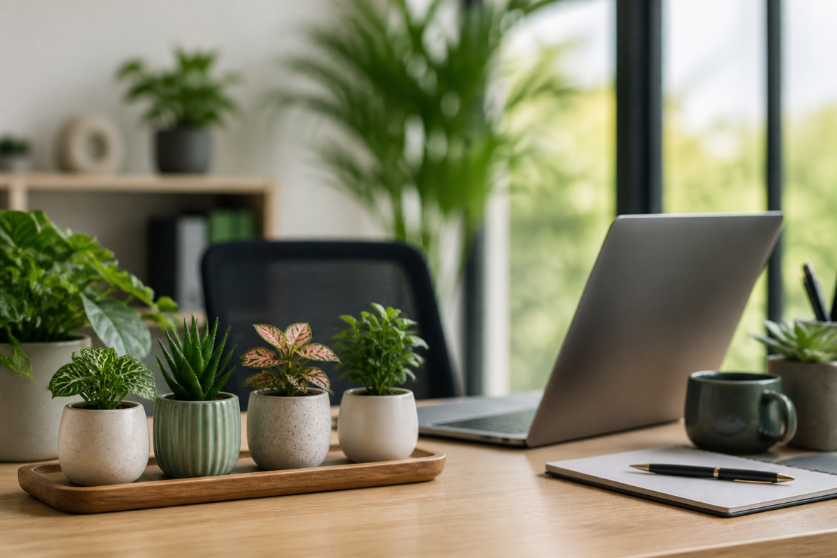 Tiny Green Therapy: How Mini Plants Are Revolutionizing the Workspace