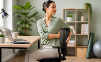 Desk Yoga for Back Pain Relief
