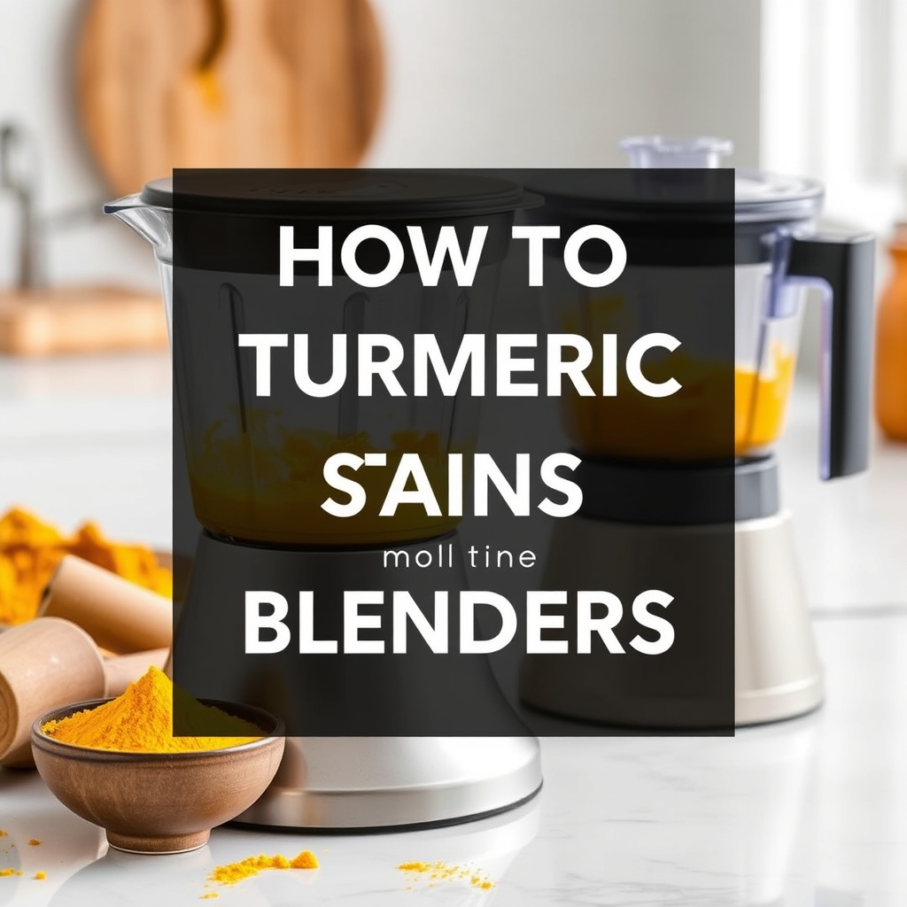 How to Clean Turmeric Stains from Blenders