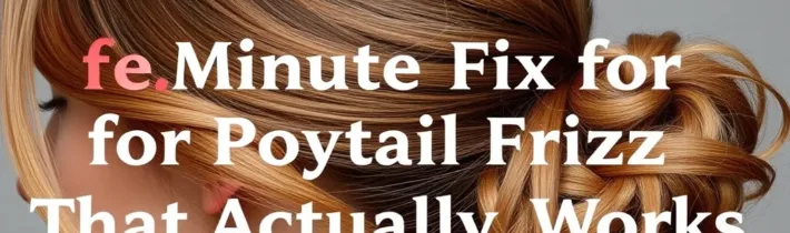 The Five-Minute Fix for Ponytail Frizz That Actually Works