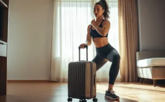 The Genius Travel Workout You Can Do With Just Your Luggage