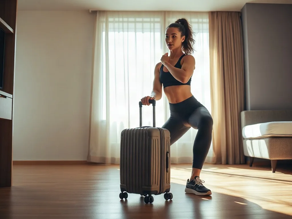 The Genius Travel Workout You Can Do With Just Your Luggage